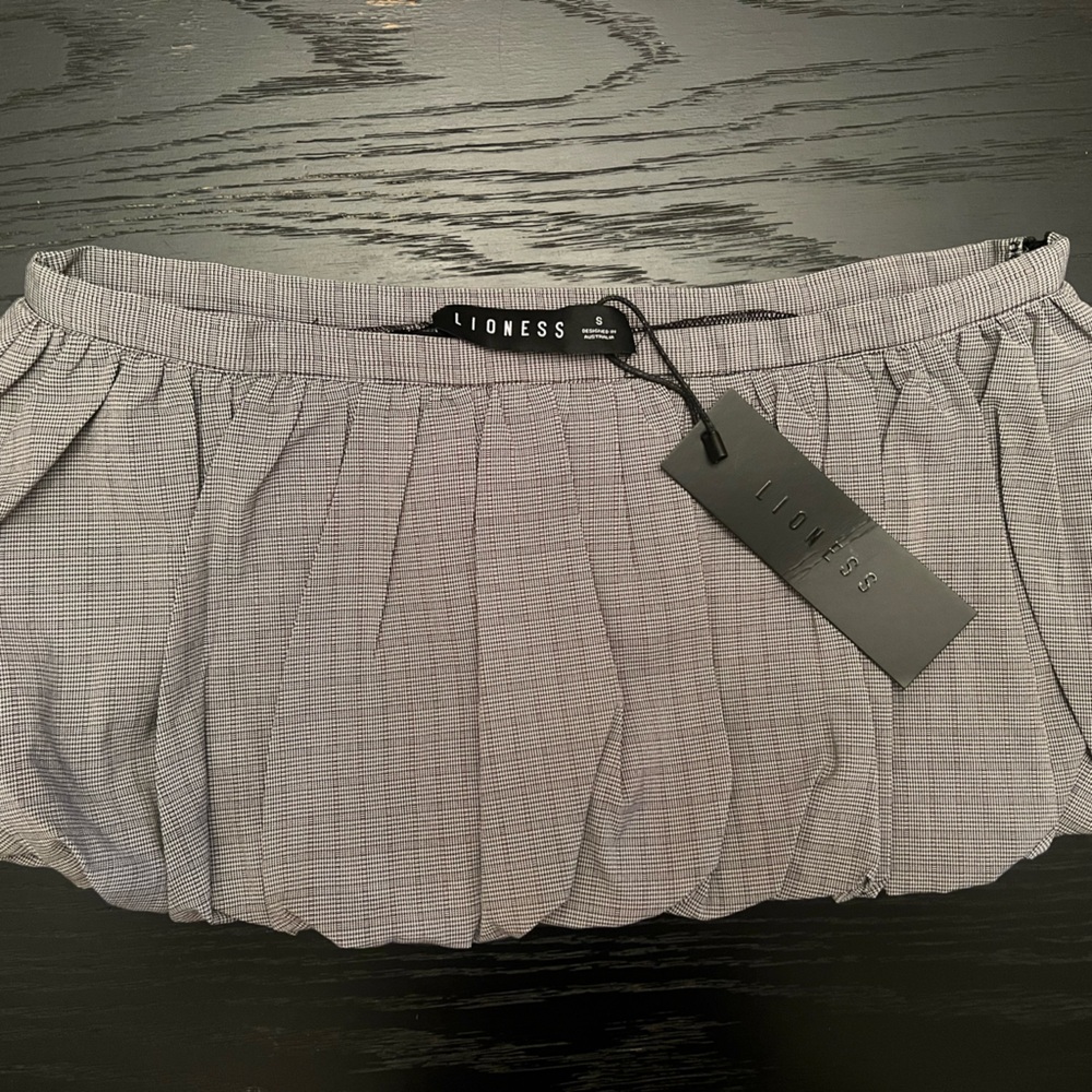 Lioness Gray Pleated Skirt